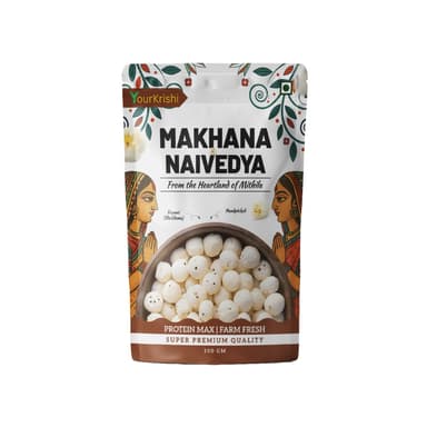 YourKrishi Makhana Naivedya | Plain Fresh High Protein Makhana